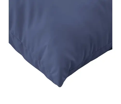 Palešu Spilvenu Komplekts, 60X38X13 Cm, Audums, Tumši Zils Vidaxl