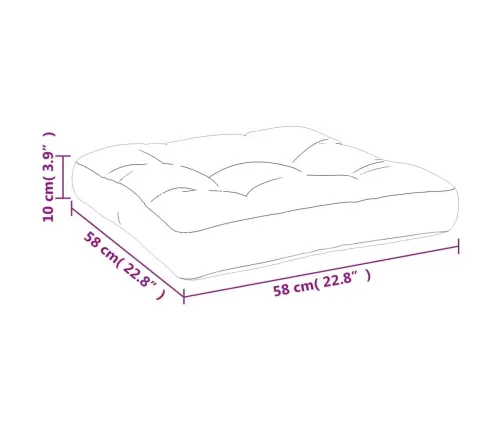 Palešu Matracis, 58X58X10 Cm, Tumši Zils Oksforda Audums Vidaxl