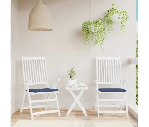 Palešu Matrači, 2 Gab., Tumši Zili, 40X40X4 Cm, Oksforda Audums Vidaxl