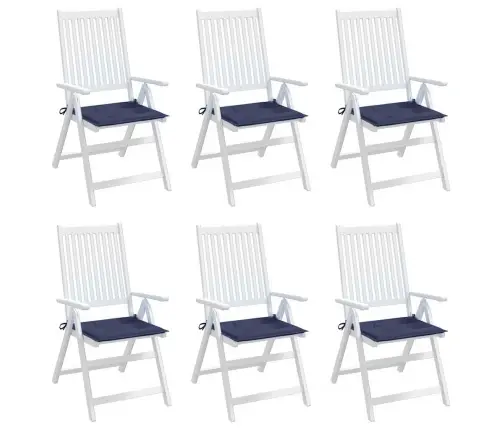 Palešu Matrači, 6 Gab., Tumši Zili, 50X50X4 Cm, Oksforda Audums Vidaxl