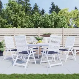 Palešu Matrači, 6 Gab., Tumši Zili, 50X50X4 Cm, Oksforda Audums Vidaxl