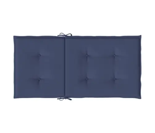 Dārza Krēslu Spilveni, 4 Gab., Tumši Zils Audums Vidaxl