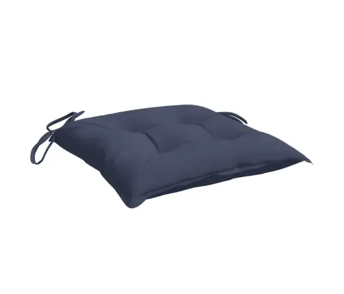 Dārza Krēslu Matrači, 2 Gab., Tumši Zili, 40X40X7 Cm, Audums Vidaxl