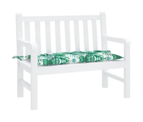 Sodo Suoliuko Pagalvėlė, 100X50X7cm Audinys, Su Lapais