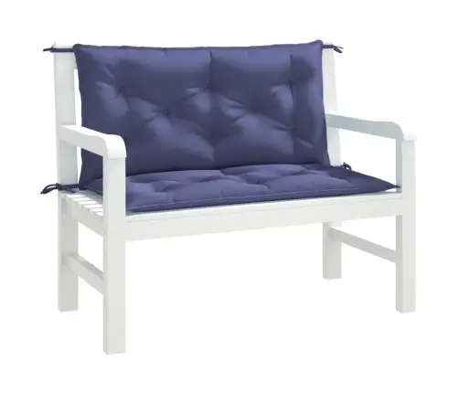 Dārza Sola Matrači, 2 Gab., 100X50X7Cm, Oksforda Audums, Zili Vidaxl