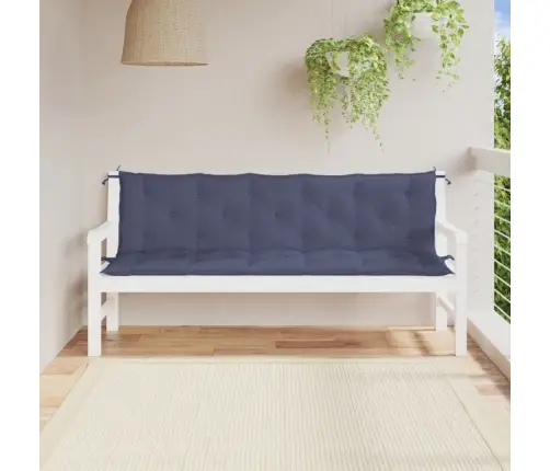 Dārza Sola Matrači, 2 Gab., 180X50X7Cm, Oksforda Audums, Zili Vidaxl