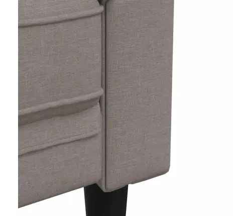 Chesterfield Atpūtas Krēsls, Pelēkbrūns Audums Vidaxl