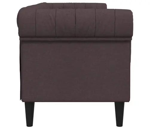 Chesterfield 3-Kohaline Diivan, Tumepruun, Kangas