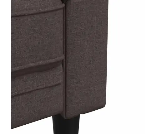 Chesterfield 3-Kohaline Diivan, Tumepruun, Kangas