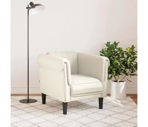 Atpūtas Krēsls, Krēmkrāsas, Samts Vidaxl