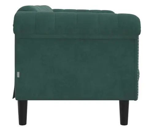 Divvietīgs Dīvāns, Tumši Zaļš Samts Vidaxl