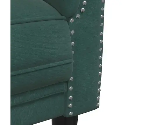 Divvietīgs Dīvāns, Tumši Zaļš Samts Vidaxl