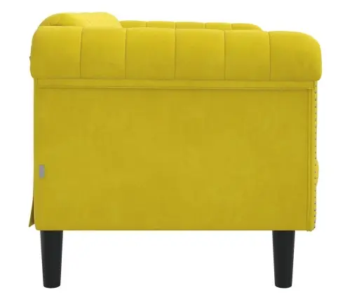 Divvietīgs Dīvāns, Dzeltens Samts Vidaxl