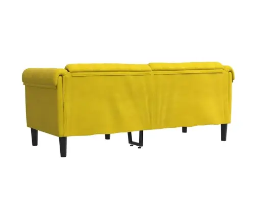 Divvietīgs Dīvāns, Dzeltens Samts Vidaxl