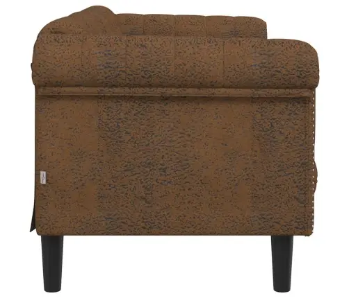 Divvietīgs Dīvāns, Brūns, Mākslīgā Zamšāda Vidaxl