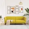 Trīsvietīgs Dīvāns, Dzeltens, Samts Vidaxl