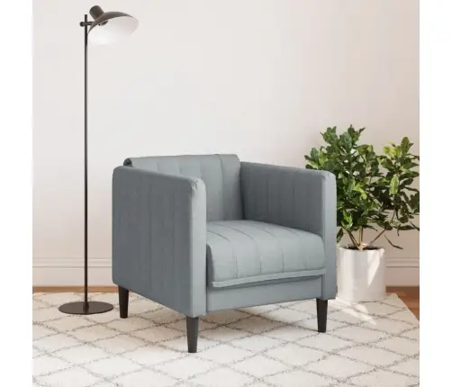 Atpūtas Krēsls, Gaiši Pelēks Audums Vidaxl