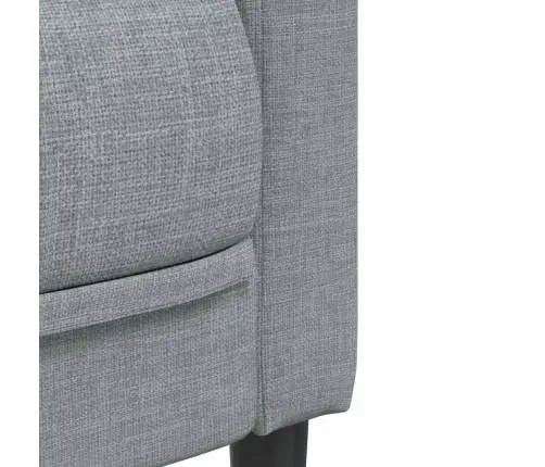 Atpūtas Krēsls, Gaiši Pelēks Audums Vidaxl