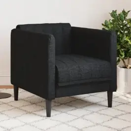 Atpūtas Krēsls, Melns Audums Vidaxl Atpūtas Krēsls, Melns Audums Vidaxl