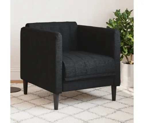 Atpūtas Krēsls, Melns Audums Vidaxl