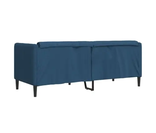 Dvivietė Sofa, Mėlynos Spalvos, Audinys