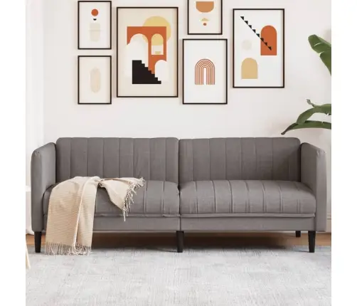 Trivietė Sofa, Taupe Spalvos, Audinys