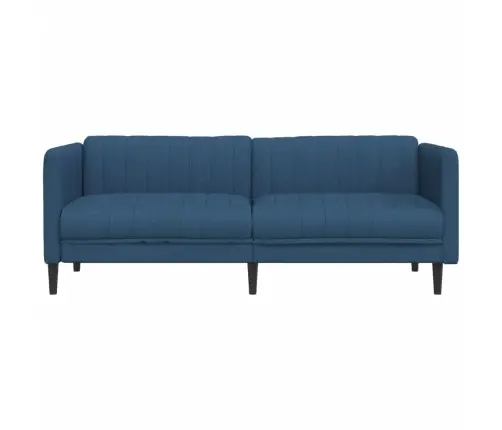 Trīsvietīgs Dīvāns, Zils Audums Vidaxl