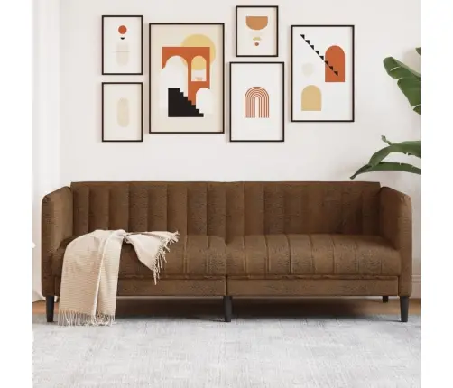 3-Kohaline Diivan, Pruun, Kunstseemisnahk