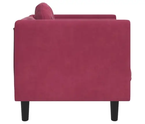 Atpūtas Krēsls Ar Spilvenu, Vīnsarkans Samts Vidaxl
