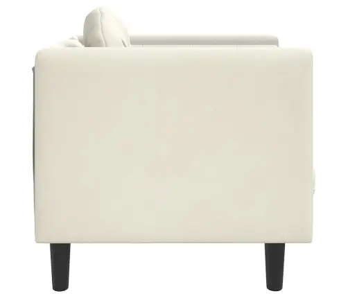 Atpūtas Krēsls Ar Spilvenu, Krēmkrāsas Samts Vidaxl