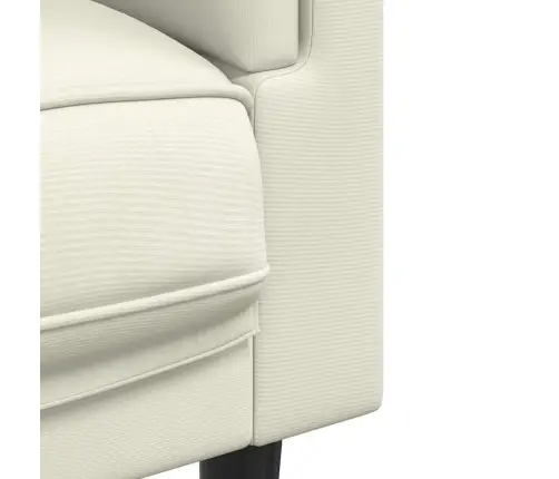 Atpūtas Krēsls Ar Spilvenu, Krēmkrāsas Samts Vidaxl