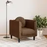 Atpūtas Krēsls Ar Spilvenu, Brūns, Mākslīgā Zamšāda Vidaxl