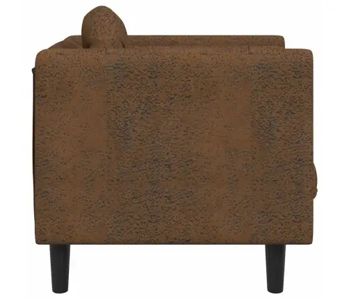 Atpūtas Krēsls Ar Spilvenu, Brūns, Mākslīgā Zamšāda Vidaxl