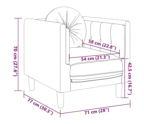 Atpūtas Krēsls Ar Spilvenu, Brūns, Mākslīgā Zamšāda Vidaxl
