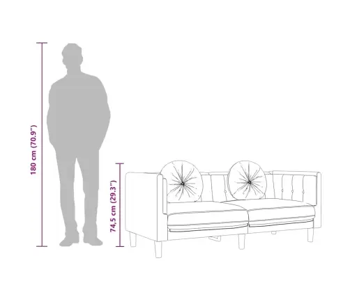 Dvivietė Sofa Su Pagalvėlėmis, Geltonos Spalvos, Aksomas