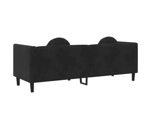 Diivan Patjadega 3-Kohaline, Must, Samet