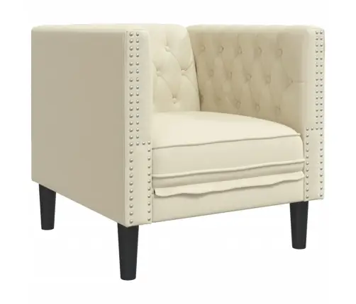 Chesterfieldi Diivanitooli Kreem Kunstnahk