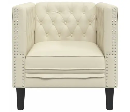 Chesterfieldi Diivanitooli Kreem Kunstnahk
