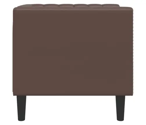 Chesterfield Tugitool, Pruun, Kunstnahk