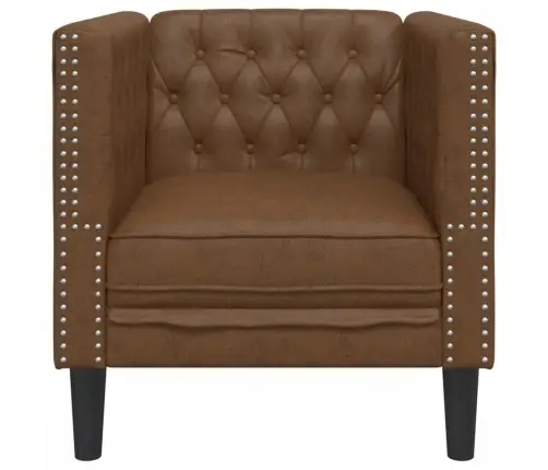 Atpūtas Krēsls, Brūna Mākslīgā Zamšāda Vidaxl