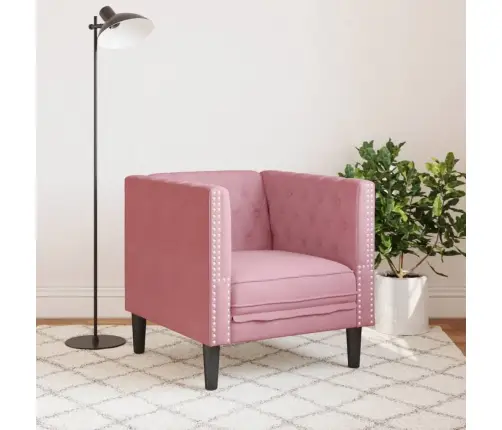 Chesterfield Tugitool, Roosa, Samet