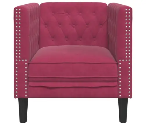 Chesterfield Atpūtas Krēsls, Vīnsarkans Samts Vidaxl Chesterfield Atpūtas Krēsls, Vīnsarkans Samts Vidaxl