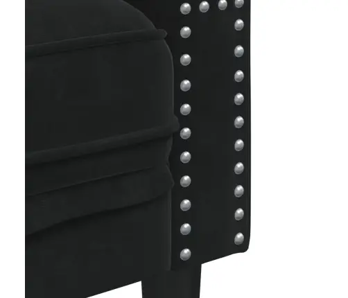 3-Kohaline Chesterfield Diivan Rullpatjadega Must Samet