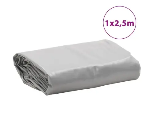 Brezenta Pārklājs, Pelēks, 1X2,5 M, 650 G/M² Vidaxl