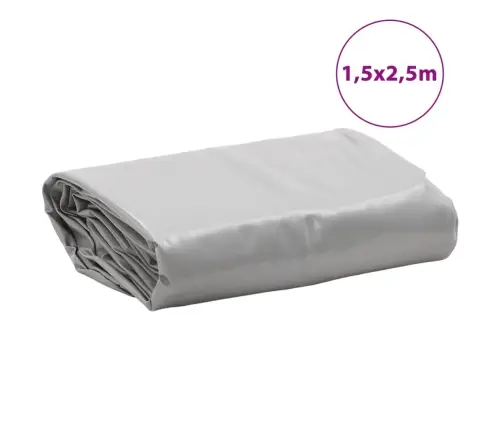 Tentas, Pilkos Spalvos, 1,5X2,5M, 650G/M²