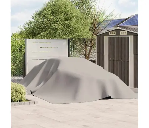 Tentas, Pilkos Spalvos, 5X7M, 650G/M²