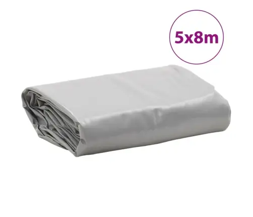 Tentas, Pilkos Spalvos, 5X8M, 650G/M²