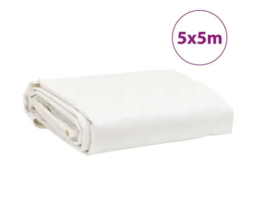 Tentas, Baltos Spalvos, 5X5M, 650G/M²