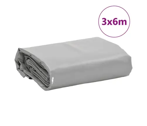 Tentas, Pilkos Spalvos, 3X6M, 650G/M²