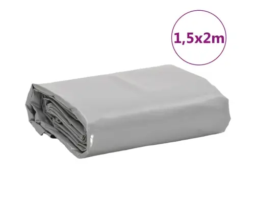 Tentas, Pilkos Spalvos, 1,5X2M, 650G/M²
